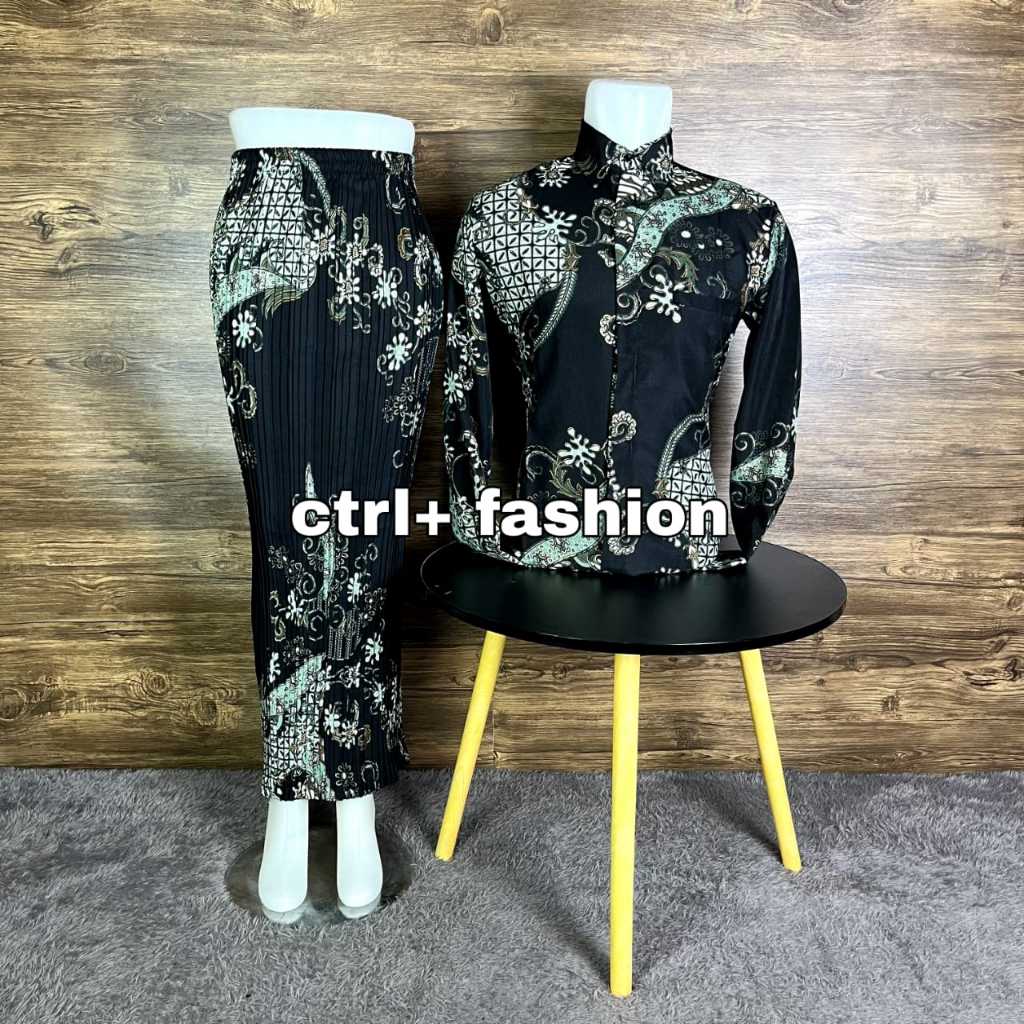 Jual (NEW ARRIVAL) CTRL+ FASHION - ROK PLISKET COUPLE BATIK KEMEJA ...