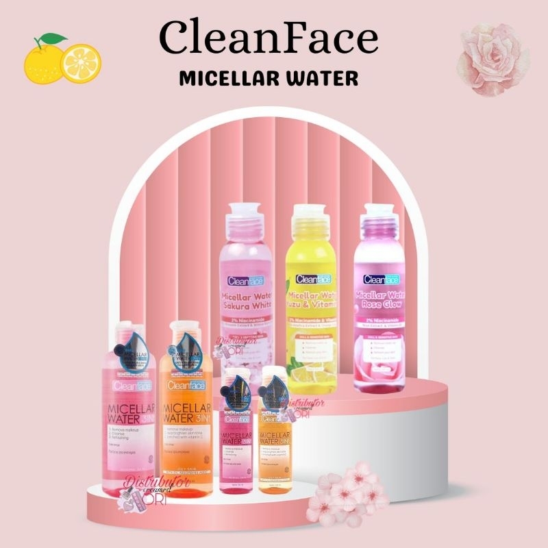 Jual Cleanface Micellar Water 3in1 For Normal Skin 100ml - 250ml ...