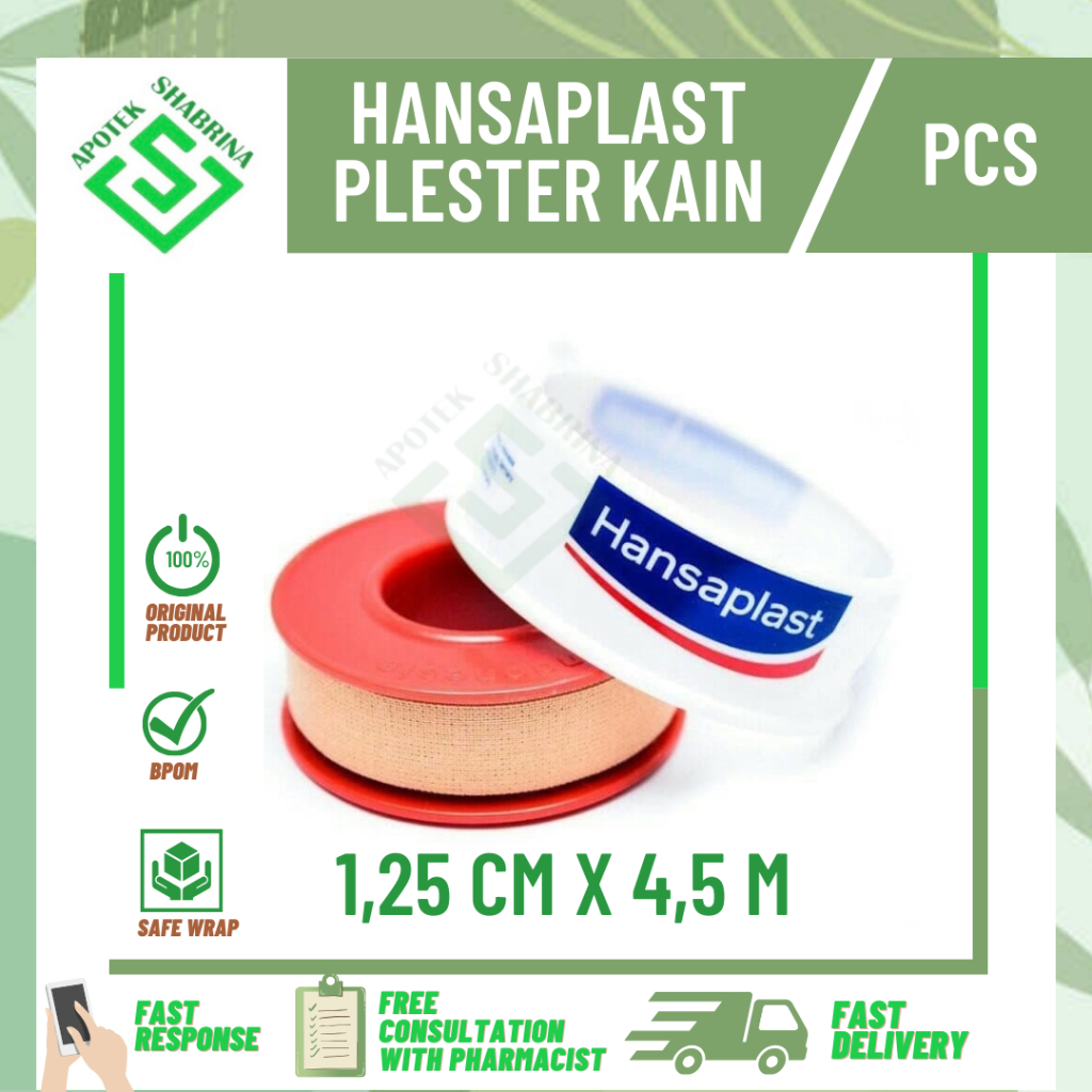 Jual HANSAPLAST PLESTER KAIN 12,5 CM X 4,5 M/ KASA ROL | Shopee Indonesia