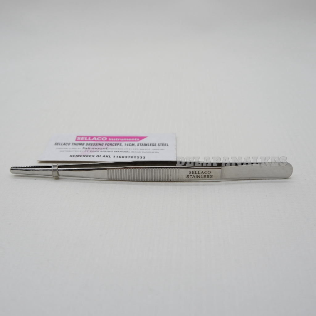 Jual Pinset Anatomi 14 cm / Pinset Anatomis / Thumb Dressing Forceps ...