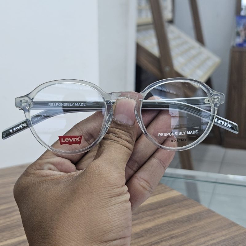 Jual kacamata pria wanita original levis bulat LVS 1023 4C3 48