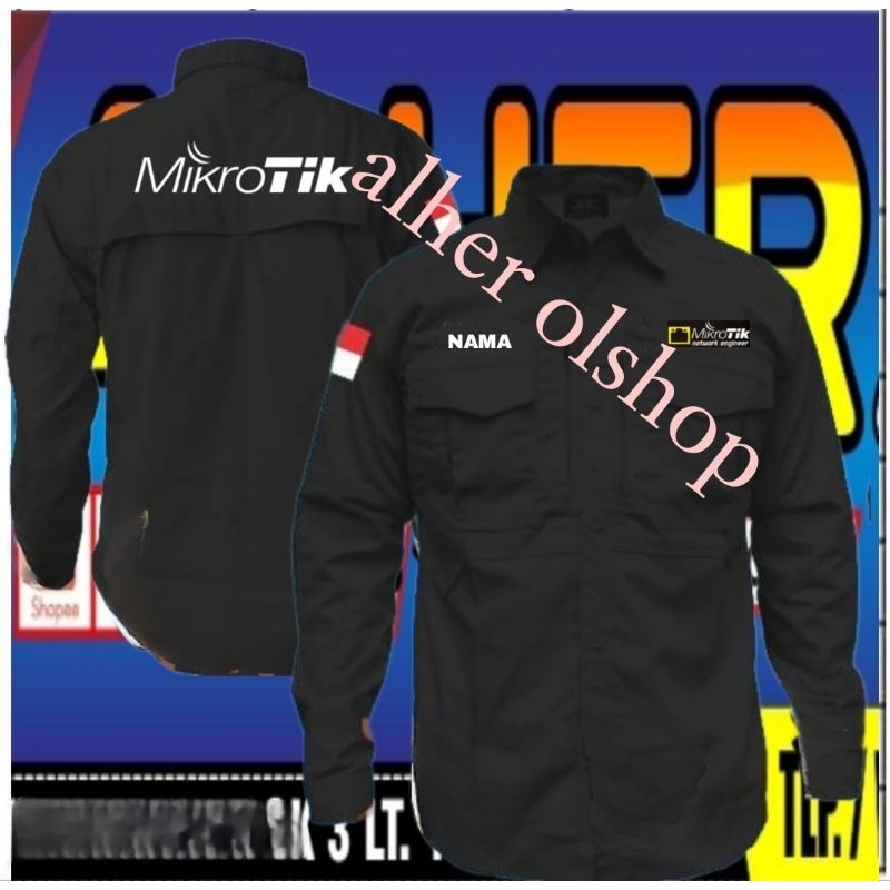 Jual kemeja tactical mikrotik baju tactical mikrotik seragam tactical ...