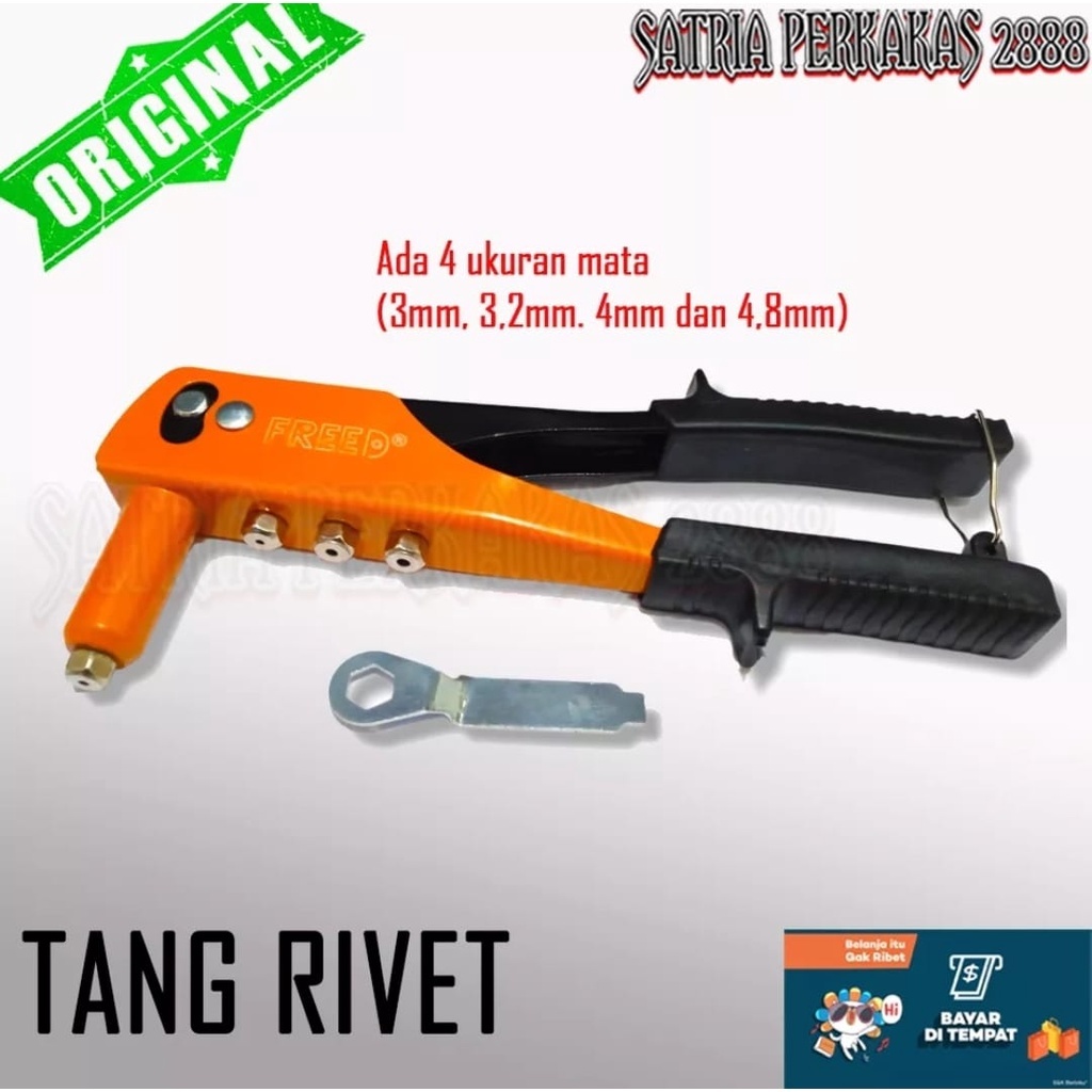 Jual PROMO COD!! Freed Tang Rivet Tembakan Paku Ripet Alat Pertukangan ...