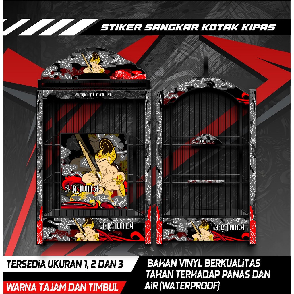 Jual Stiker Decal Sangkar Burung Kotak Kipas, Kacer, Kenari, Cucak Ijo ...
