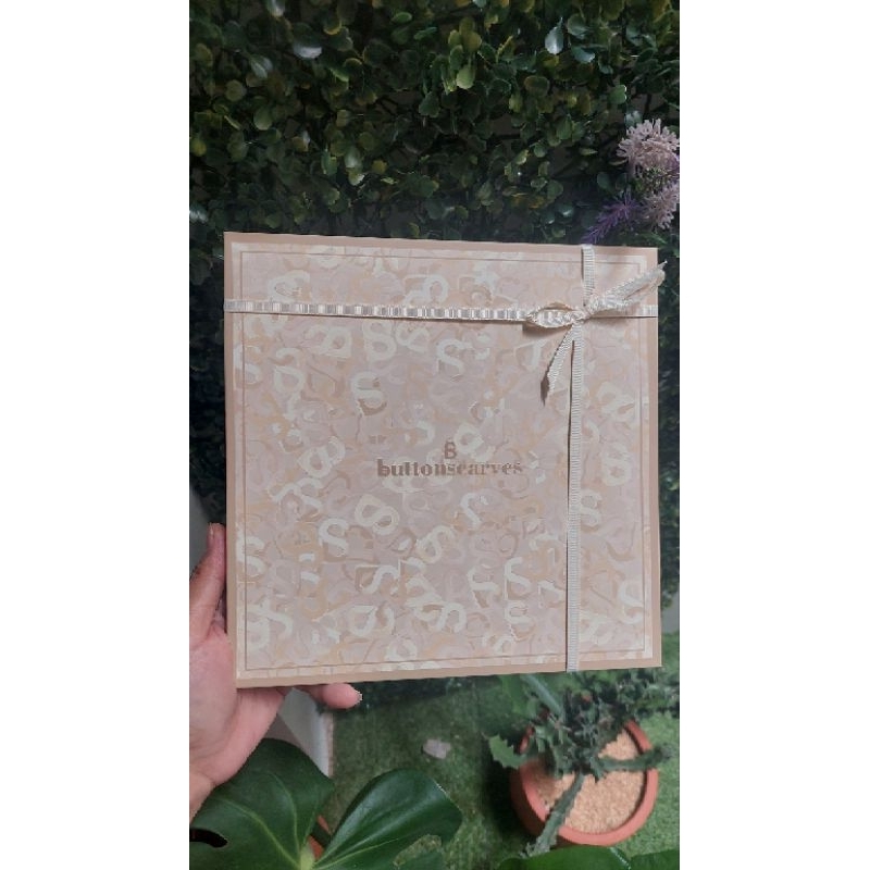 Jual New buttonscarves samla series voile square ( creme brulle ...