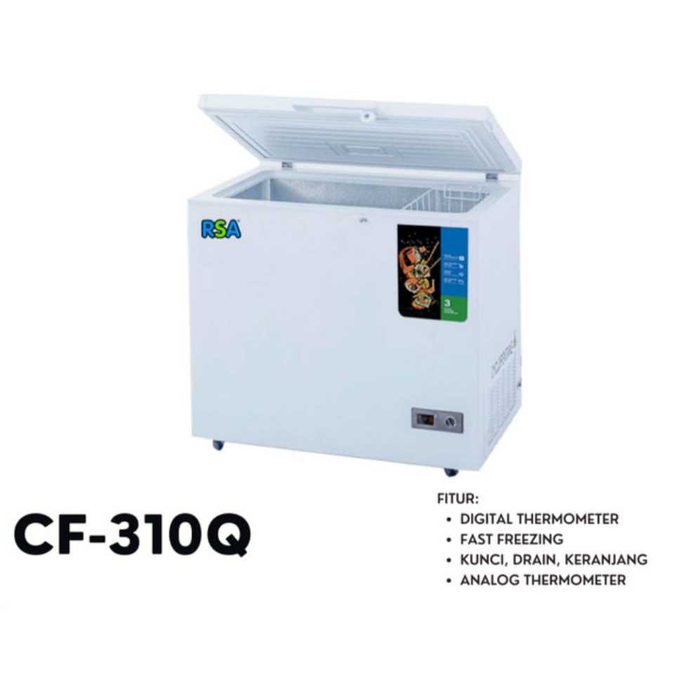 Jual Chest Freezer RSA CF-310-Q / CF310 Freezer Box 310 liter Garansi ...