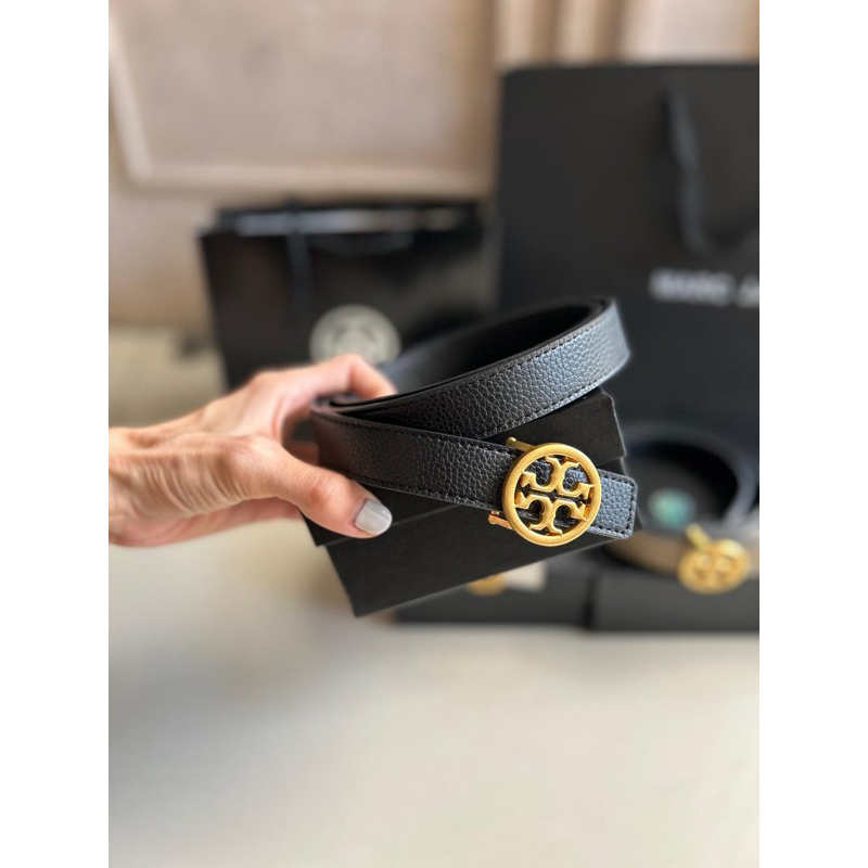 Tali pinggang Belt Gesper/ Sabuk ikat pinggang wanita TB tory bulat  Free box