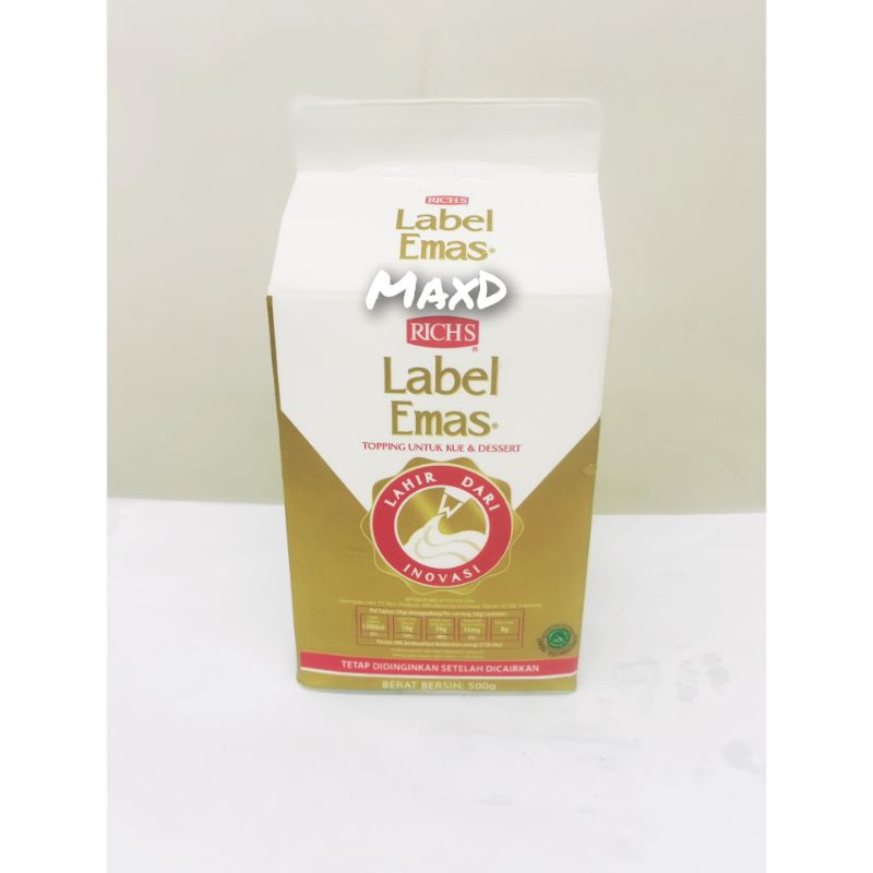 Jual Rich's/ Richs Gold Label Whipping Cream 500 gr | Shopee Indonesia