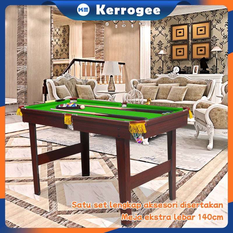 Jual ⭐Diperpanjang 142cm⭐Mini Pool Table Lipat kaki / Meja Billiard ...