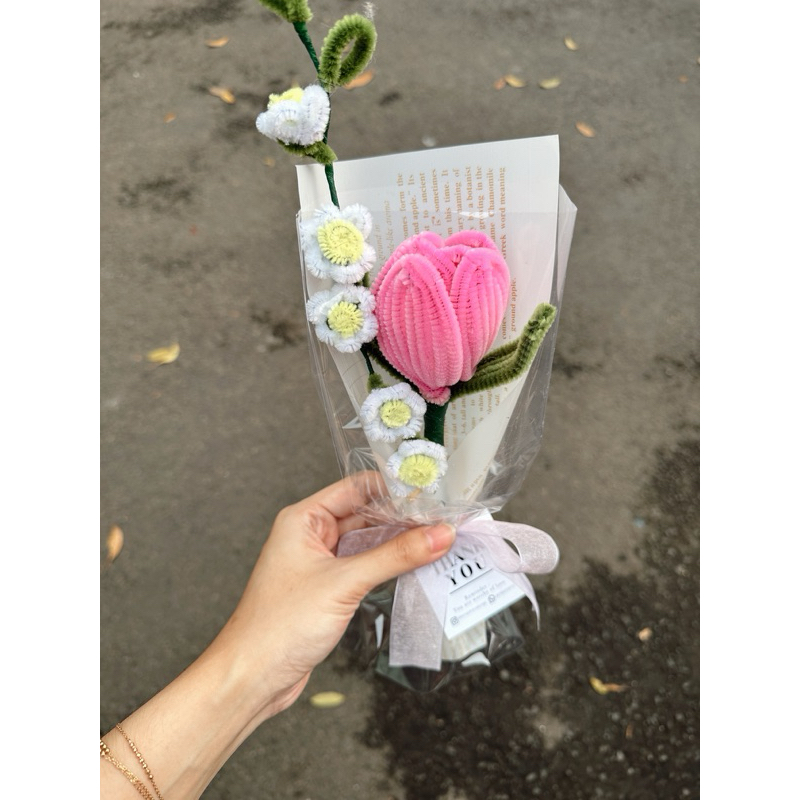 Jual Pipe Flower / Bunga Palsu / Pipe Cleaner Flower / Hadiah Wisuda ...