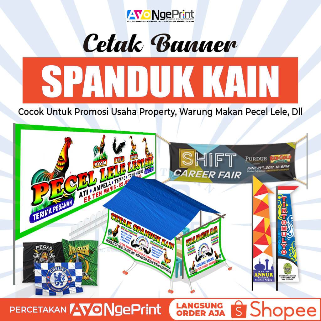 Jual Cetak Spanduk Kain Printing Full Color / Banner Kain Pecel Lele ...