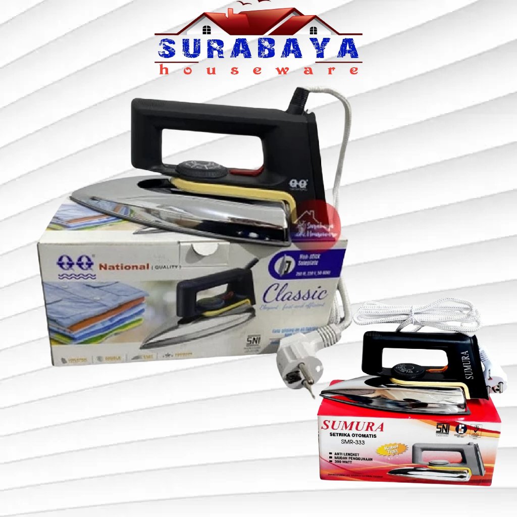 Jual SETRIKA NATIONAL QQ , SETRIKA NATIONAL SUMURA 333, body stanless ...