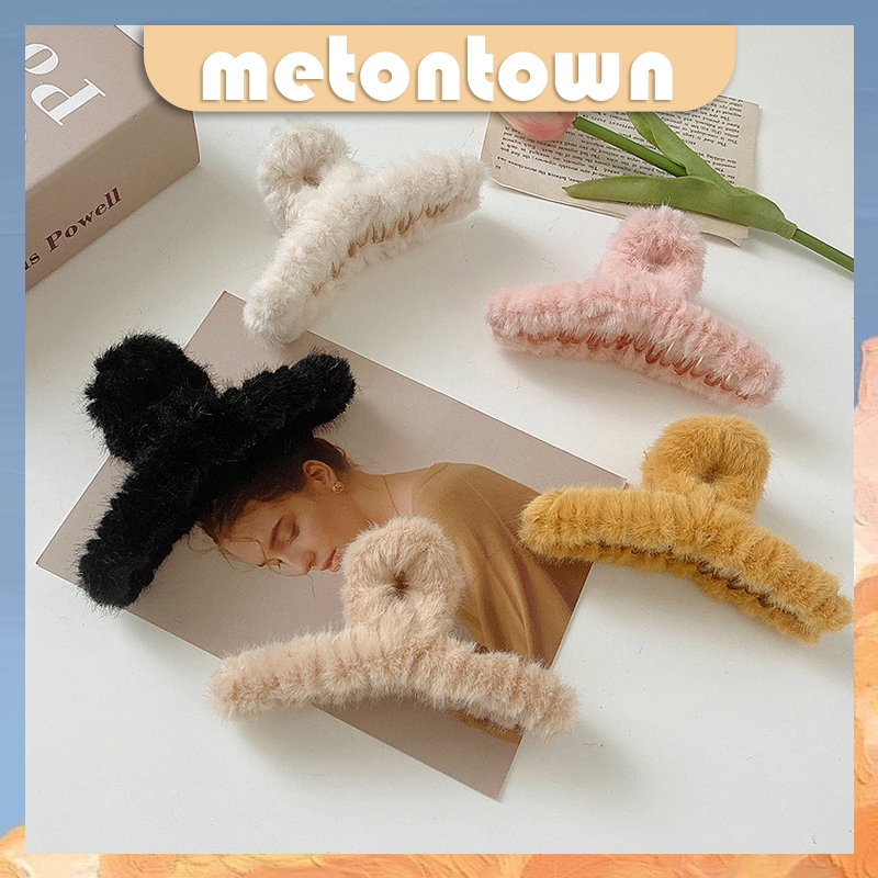 Jual Metontown - Jepit Rambut Wanita Bulu-Bulu Jepitan Aksesoris ...