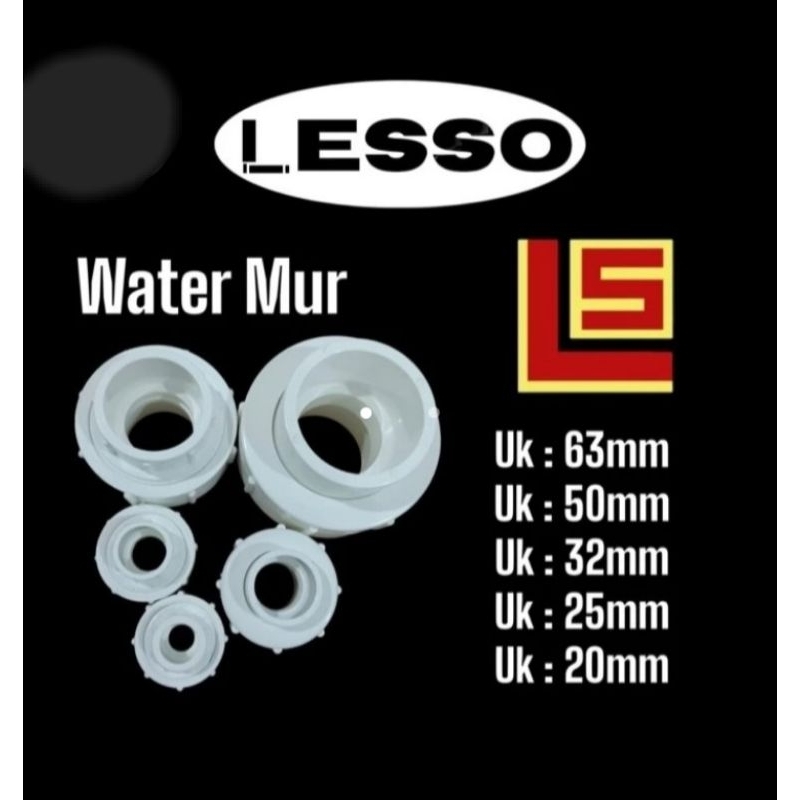 Jual LS Union Watermur / Watermur Pipa Pipe U-Pvc By 3 Pawns - White ...