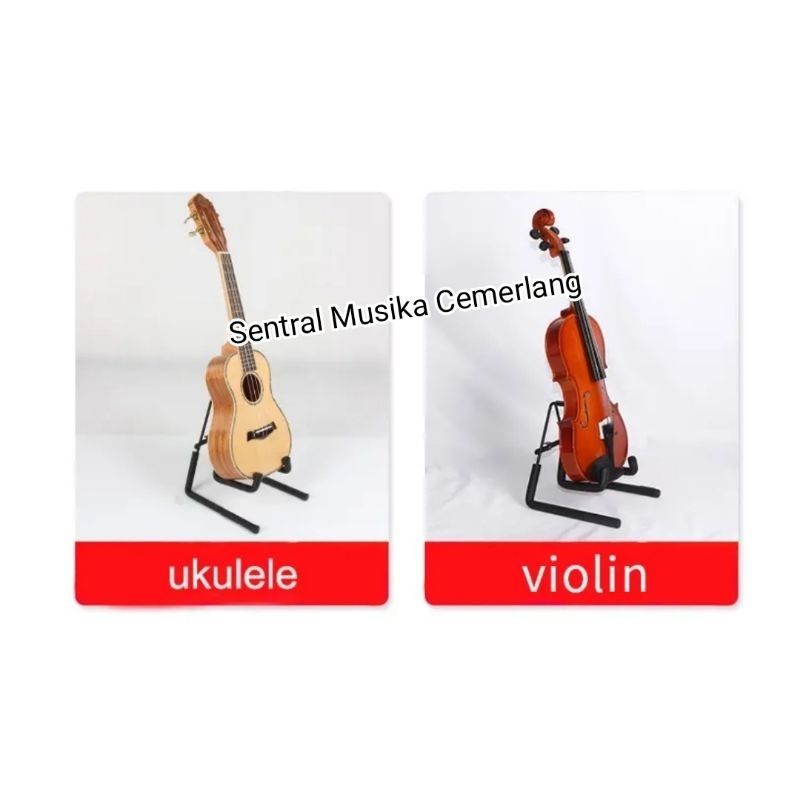 Jual Stand Biola Violin Ukulele Gitarlele Lipat Portable J-40F | Shopee ...