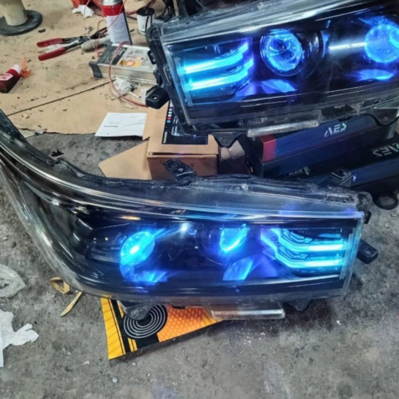 Jual Paketan Pro Headlamp Innova Reborn Dobel Projie Biled Full Rgb