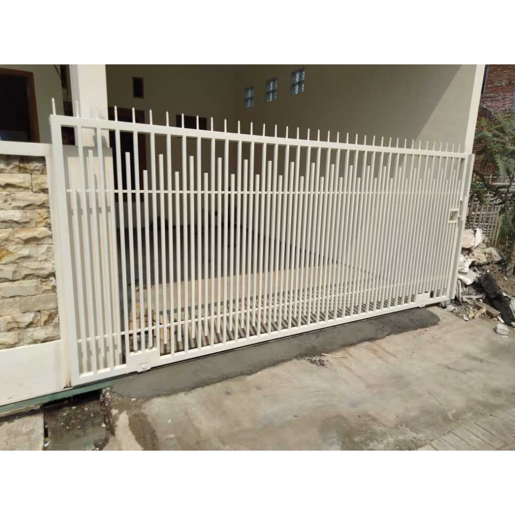 Jual Pagar minimalis besi hollow custom pagar motif baru jarang punya ...