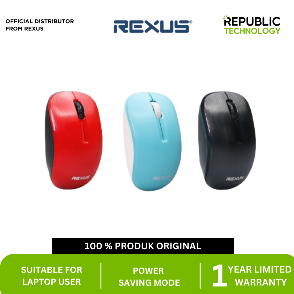 Jual Rexus Mouse Wireless Office Q10 Silent Click | Shopee Indonesia