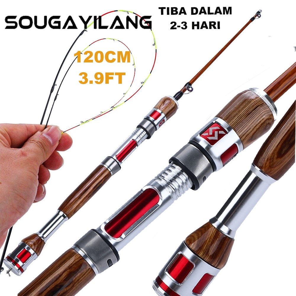 Jual Sougayilang joran pancing udang 1.2m 2 bagian gagang pancing kayu ...