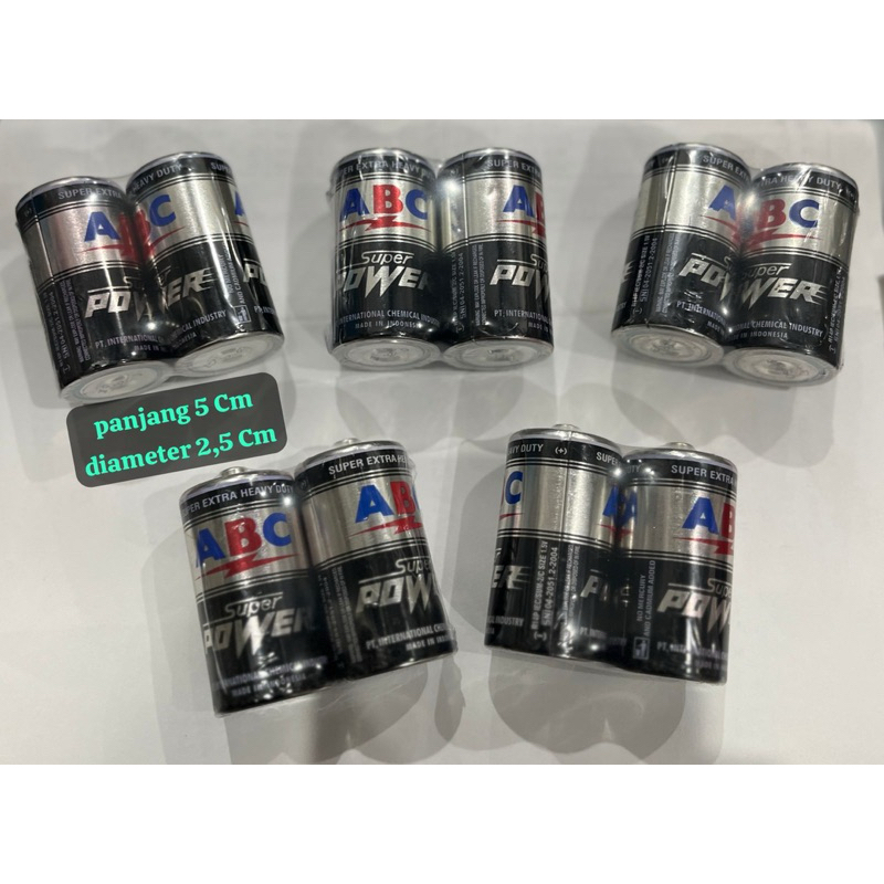 Jual Baterai / Batre / Battery ABC Super Power R14/C (isi 1 pcs ...