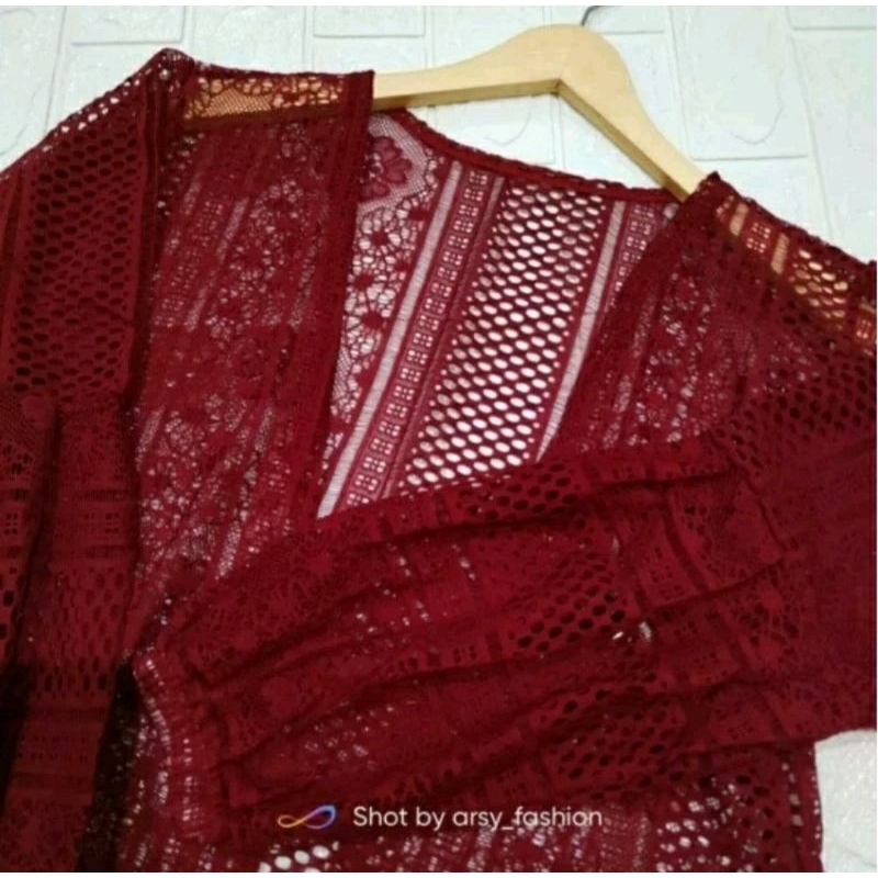 Jual Cardigan Brukat / Outer Brukat Terlaris dan Trend Masa Kini Warna