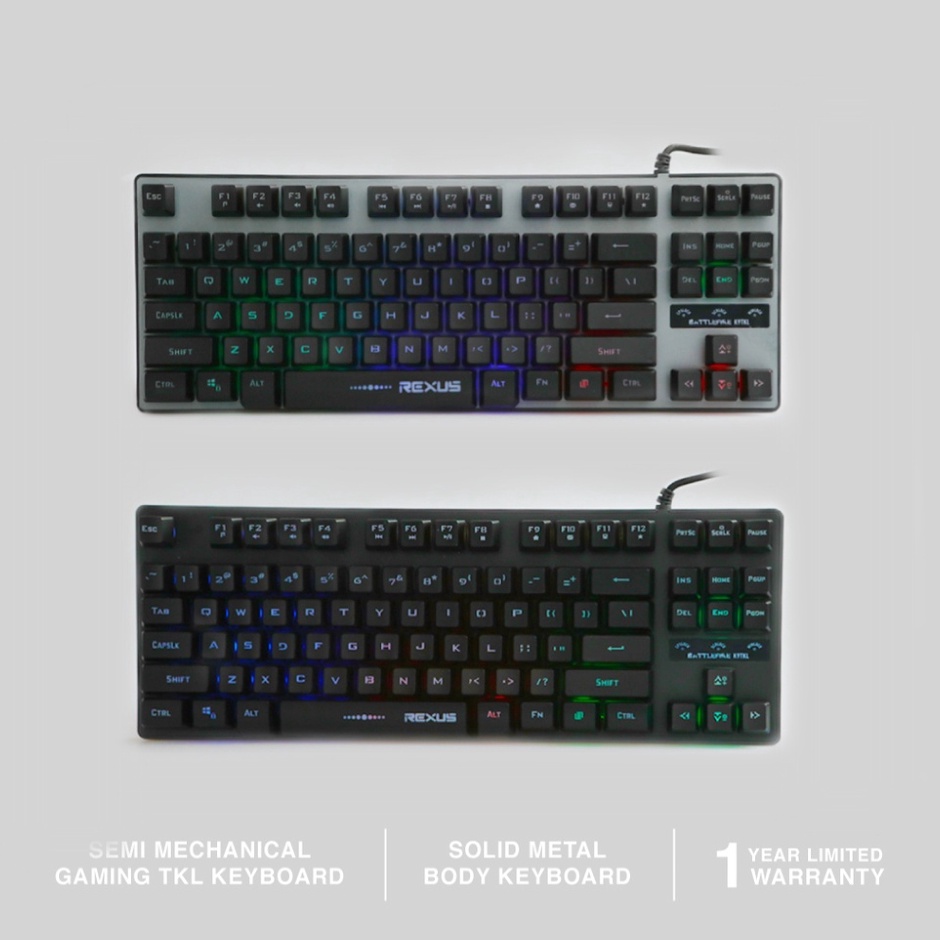 Jual Essential Rexus Battlefire RXK9TKL Keyboard Gaming TKL Fortress ...