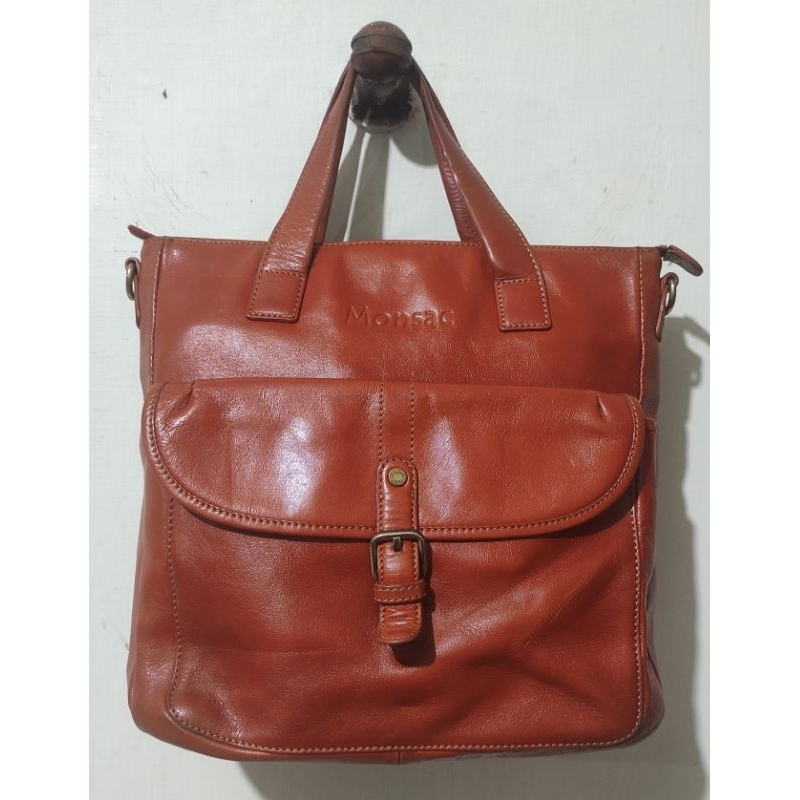 Tas Handbag Sling Bag Monsac Kulit Asli