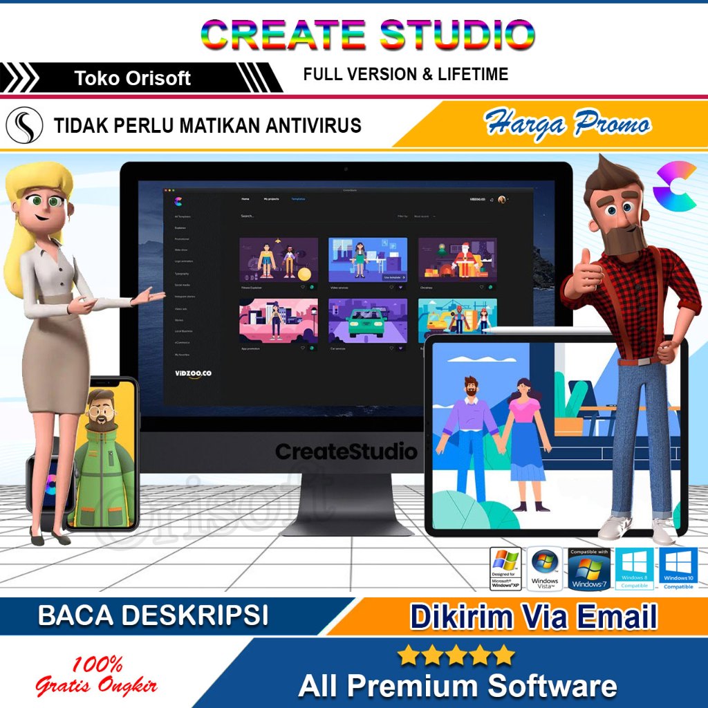 Jual Create Studio 1.4 Software Membuat Animasi | Shopee Indonesia