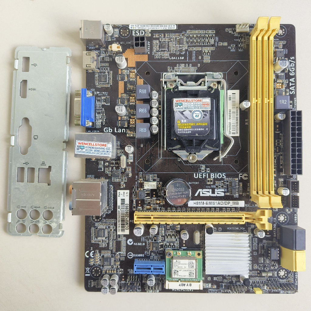 MAINBOARD ASUS MOTHER Board H81M-E Socket 1150 Matx Placa Base EUR 39