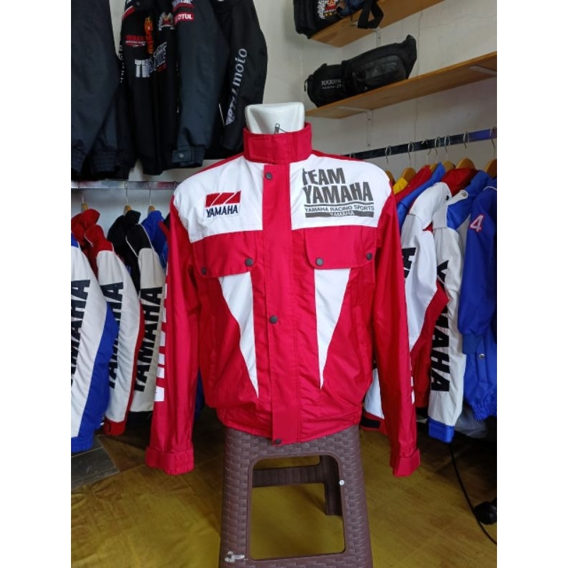 Jual Jaket Team Yamaha Racing Sport Vintage Warna Merah Biru Putih New ...