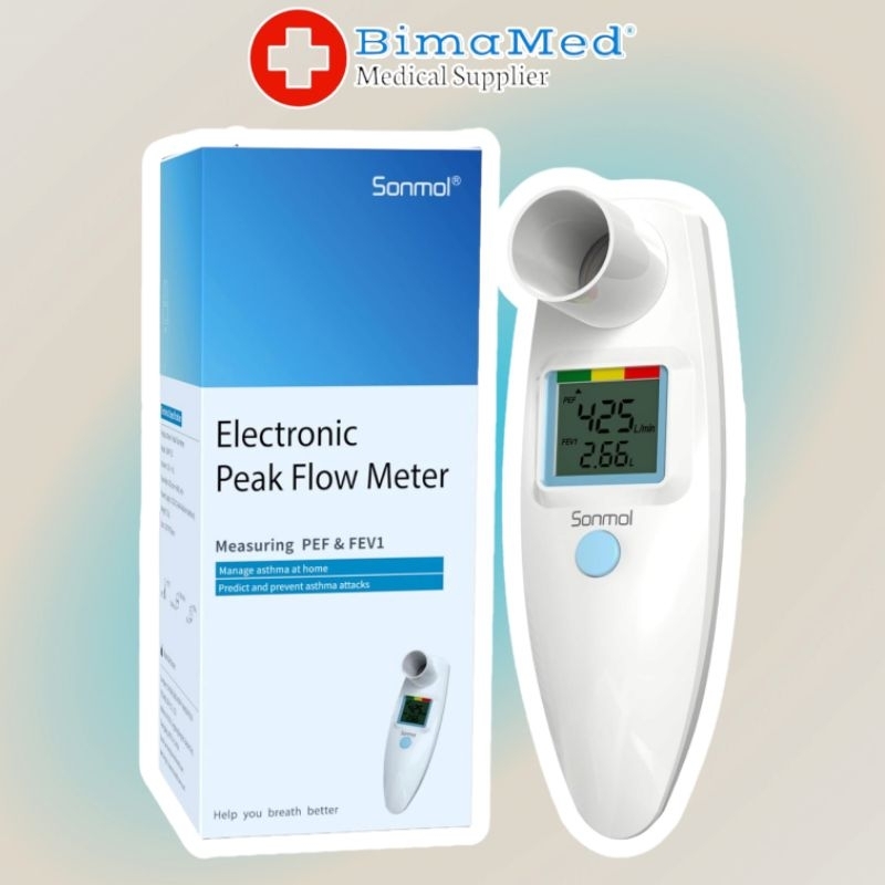 Jual Digital Spirometer Peak Flow Meter Asthma COPD(PEF) (FEV1