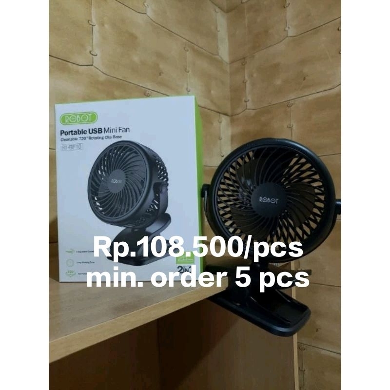 Jual NEW ARRIVAL !! ROBOT RT-BF10 Portable USB Mini Fan 2 In 1 | Shopee ...