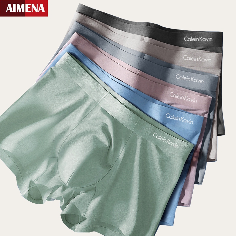 Jual 3PCS Celana Dalam Pria Seamless Modal Boxer CD Pinggang Tengah ...