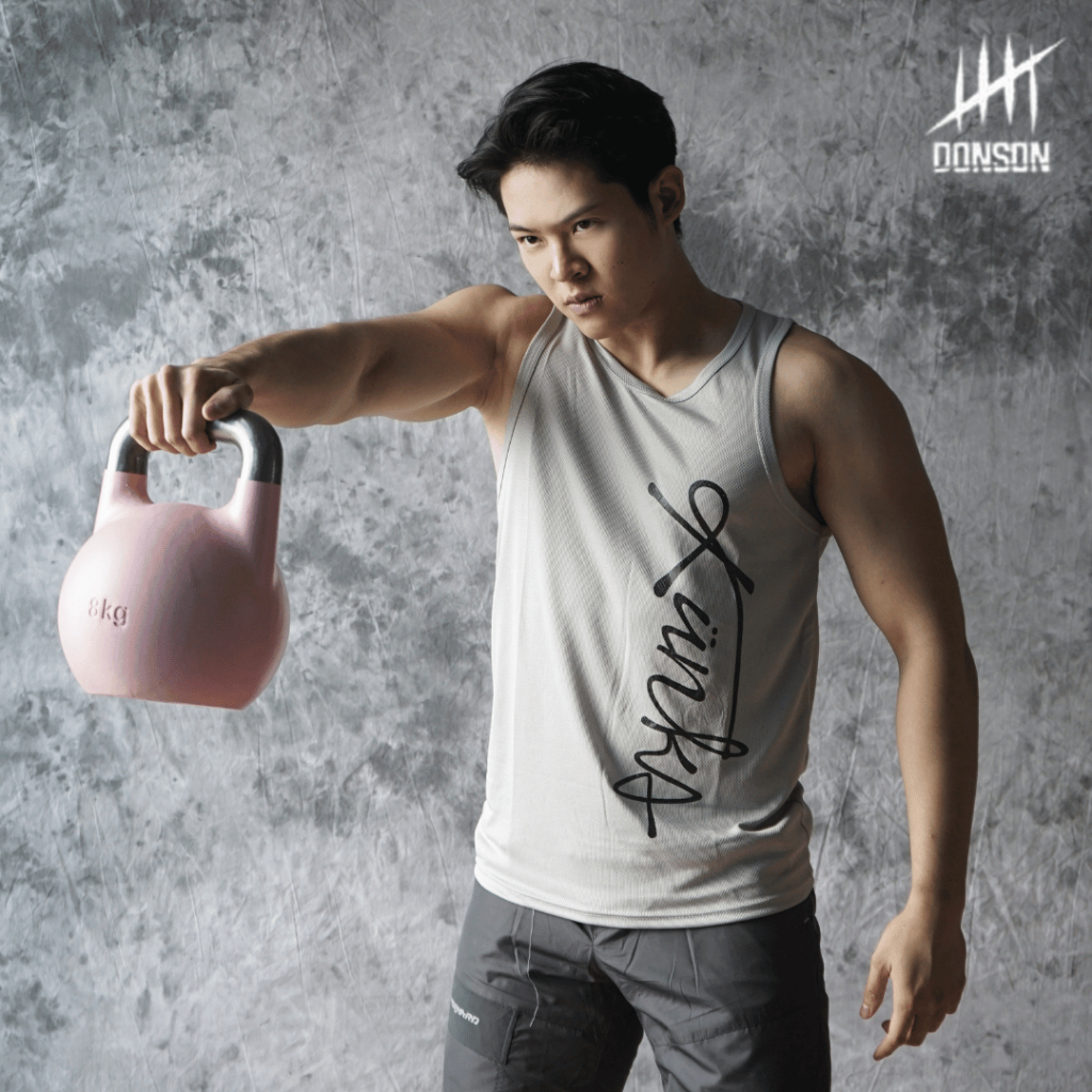Jual DONSON Sportswear Sleeveless Tanktop Singlet Versi Hitam Kunka ...