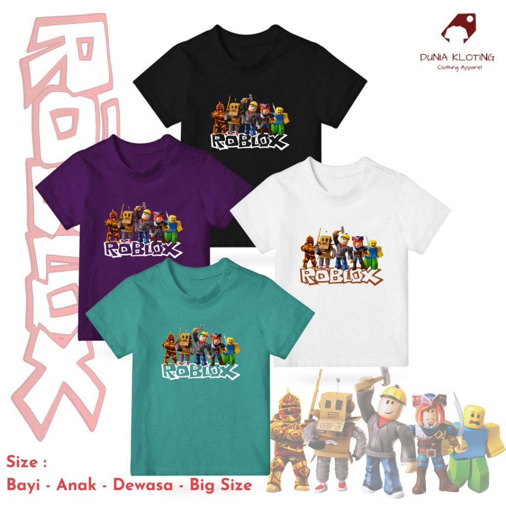 Jual Baju Kaos T-Shirt GAME Roblox squad Baju Kaos T-Shirt Bayi Anak Dewasa  BIG SIZE | Shopee Indonesia