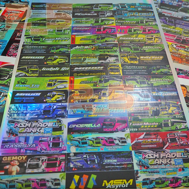 Jual Stiker Hologram Bus Basuri MSM Gank Random 2 Tuan Muda | Shopee ...