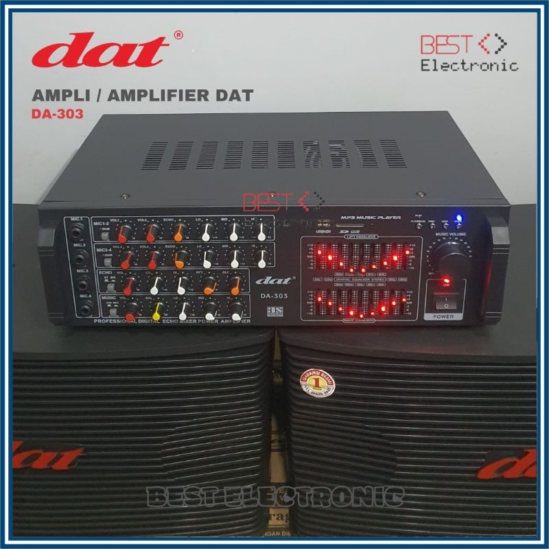 Jual AMPLI KARAOKE DIGITAL EQUALIZER BLUETOOTH AMPLIFIER TREBLE BASS ...