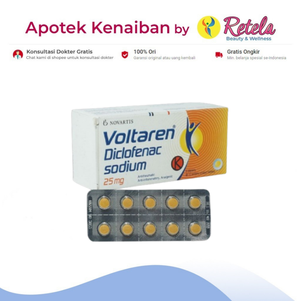 Jual Voltaren 25mg 1 Strip 10 Tablet Shopee Indonesia