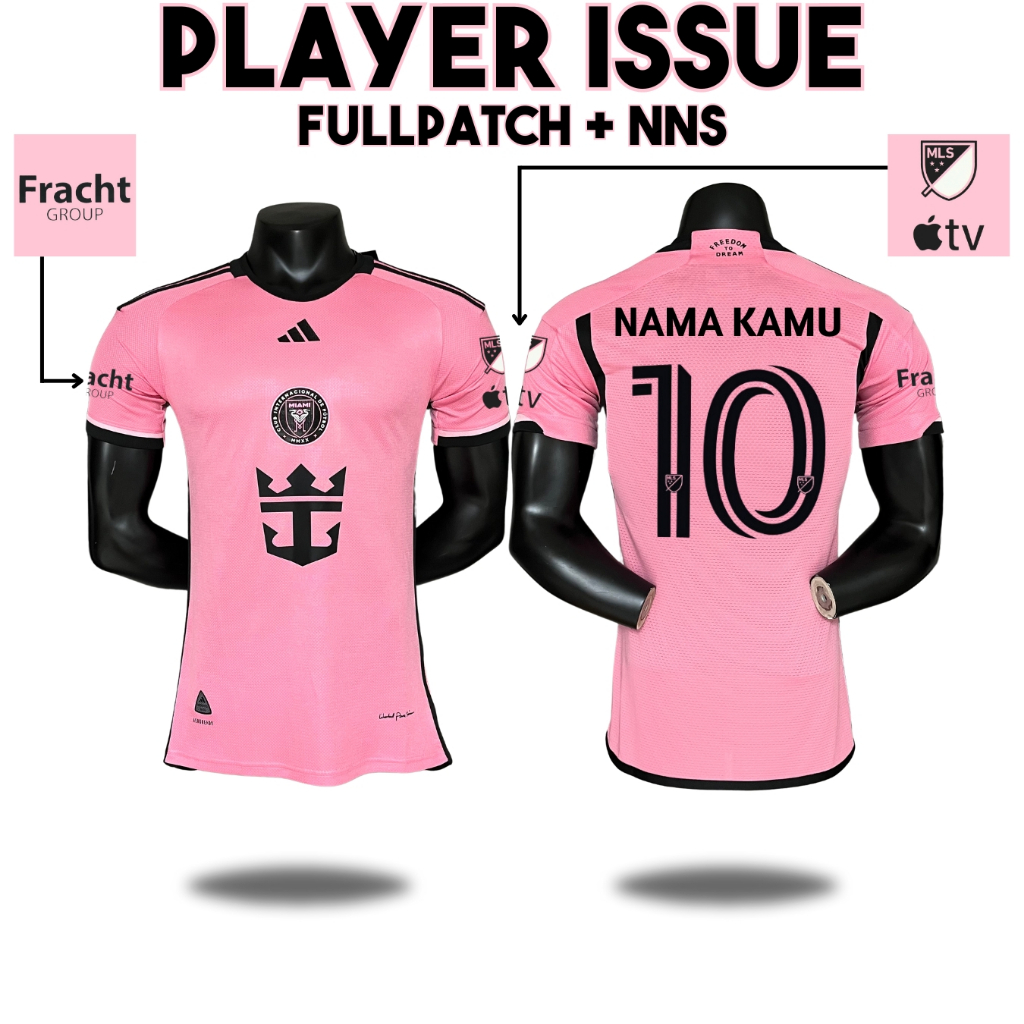 Jual Jersey Inter Miami Player Issue 2024 2025 Home Pink baju sepak ...