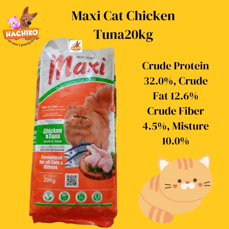 Jual Maxi Cat Chicken Tuna 20kg Maxi Cat Dry Food 20kg Makanan