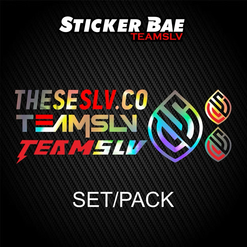 Jual sticker pack TEAMSLV stiker motor set teamslv logo sesuai gambar ...