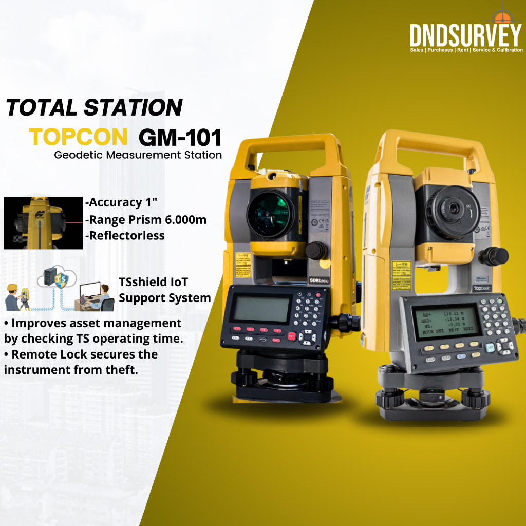 Jual Total Station Topcon GM-101 - Total Station Topcon Laser ...