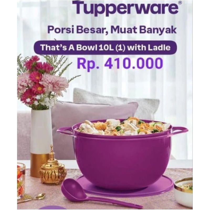 Jual mega that a bowl tupperware | Shopee Indonesia