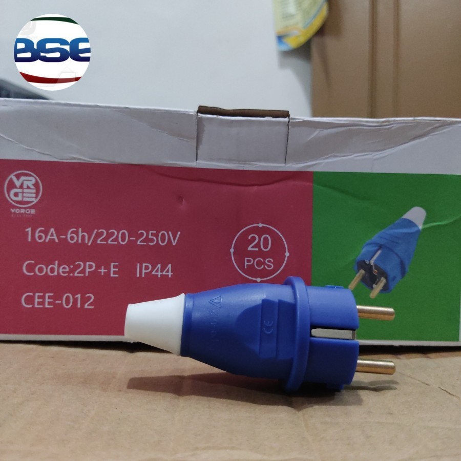 Jual CEE 012 Industrial Plug mounting 2Pole 16A 2Pin 2kaki 2 pole ...