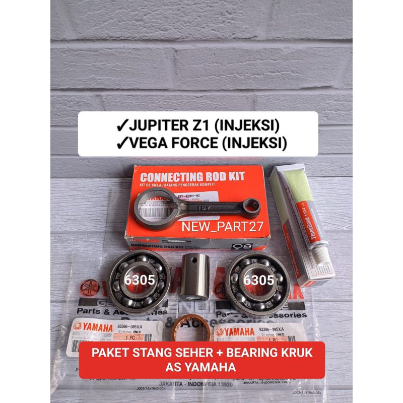 Jual paket stang seher + bearing (1DY) Jupiter Z1 injeksi/Vega force ...