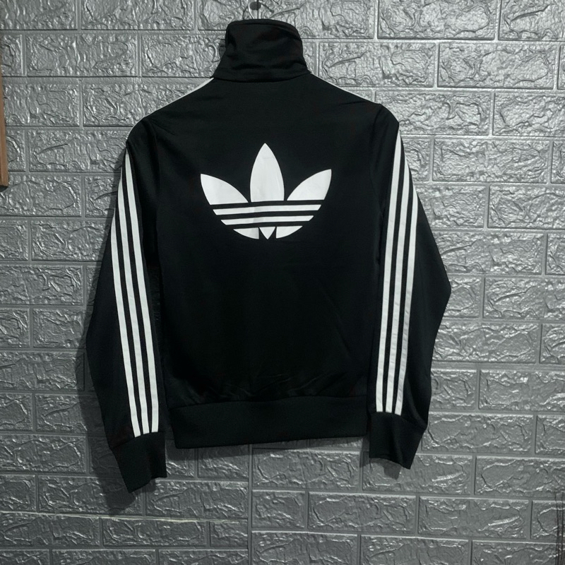 jaket hoodie zipper tracktop adidas garis tiga trifoil firebird europa