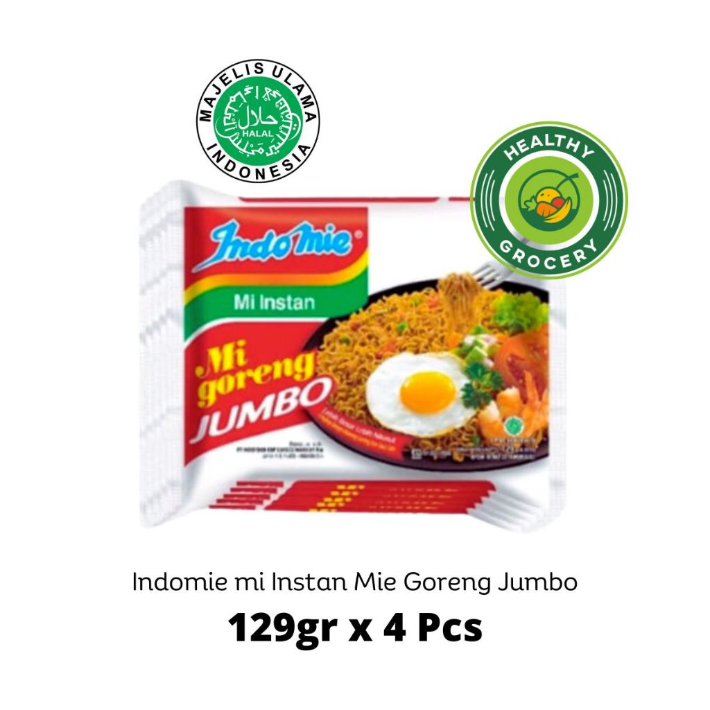 Jual Indomie Goreng JUMBO 129gr X 4 Pcs / Indomie Goreng JUMBO | Shopee ...