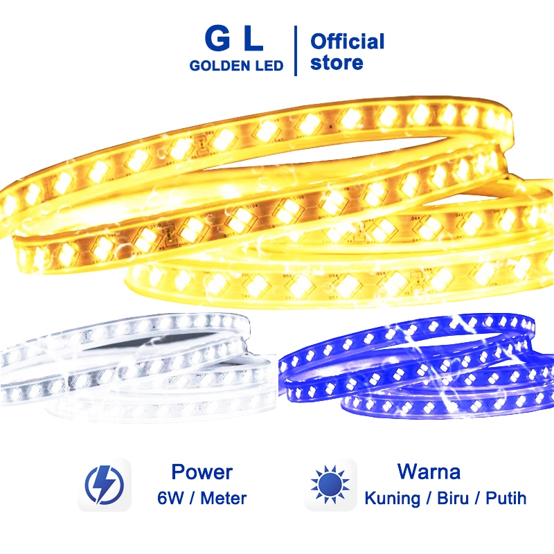 Jual GL LED Strip Selang Outdoor/Indoor 6 WATT/Meter SMD 5050/ Biru