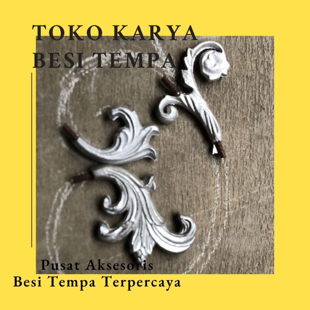 Jual Ornamen Pagar Besi Leaf / Ornamen Pagar Besi Tulip / Ornamen Pagar