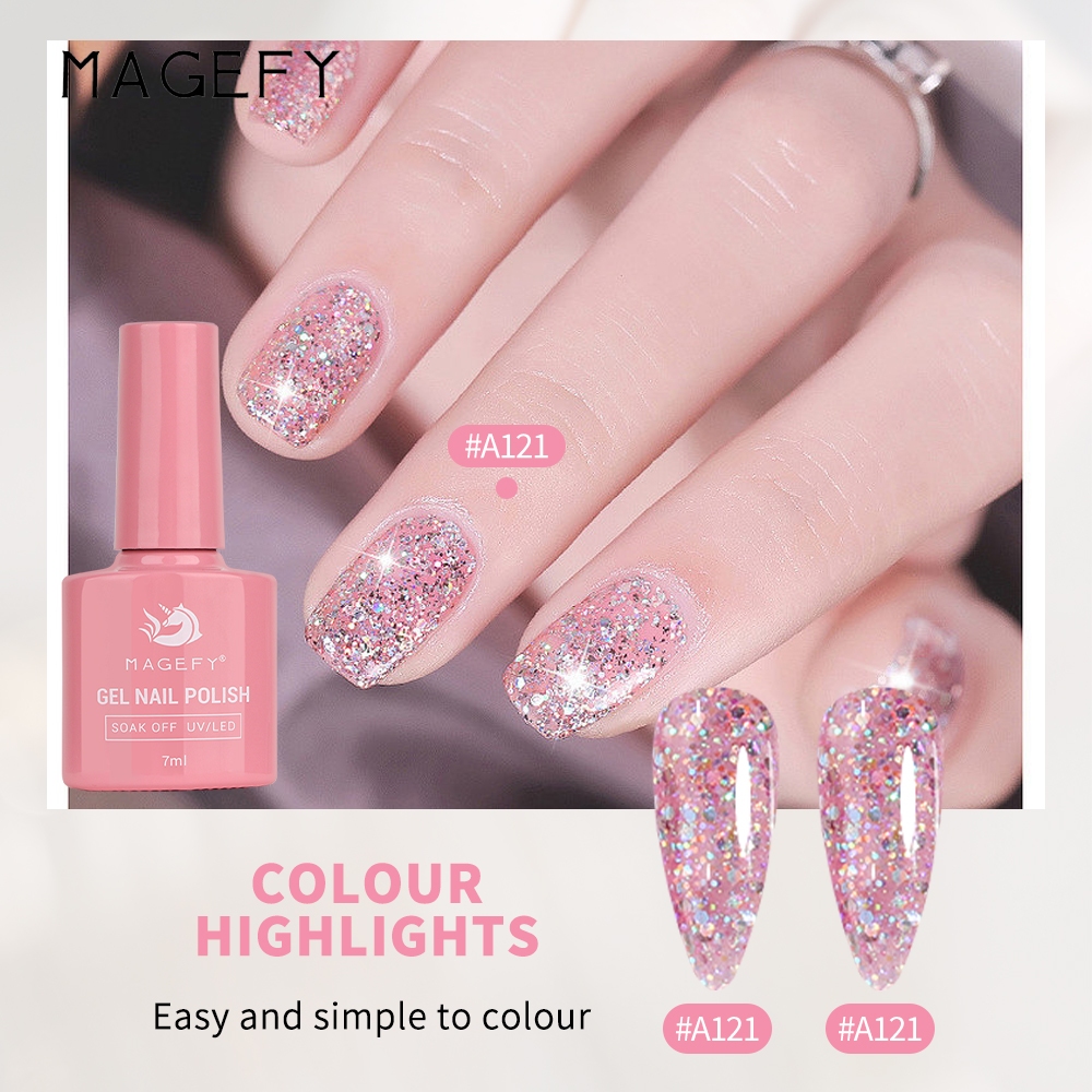 Jual MAGEFY Kutek Gel Uv Led Gel Polish Soak Off Kuteks Gel Nail Polish